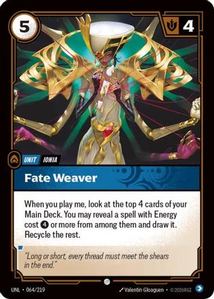 Fate Weaver (064/219) - Unleashed  (Riftbound TCG)