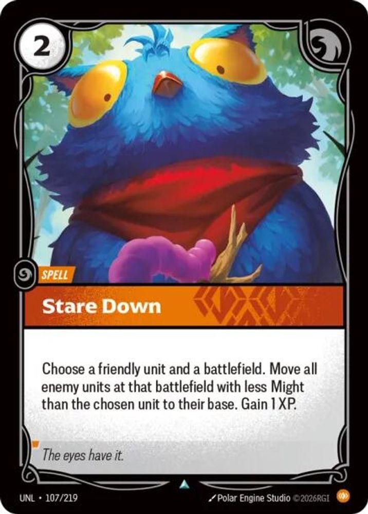 Stare Down (107/219) - [Unleashed ] (Riftbound TCG)
