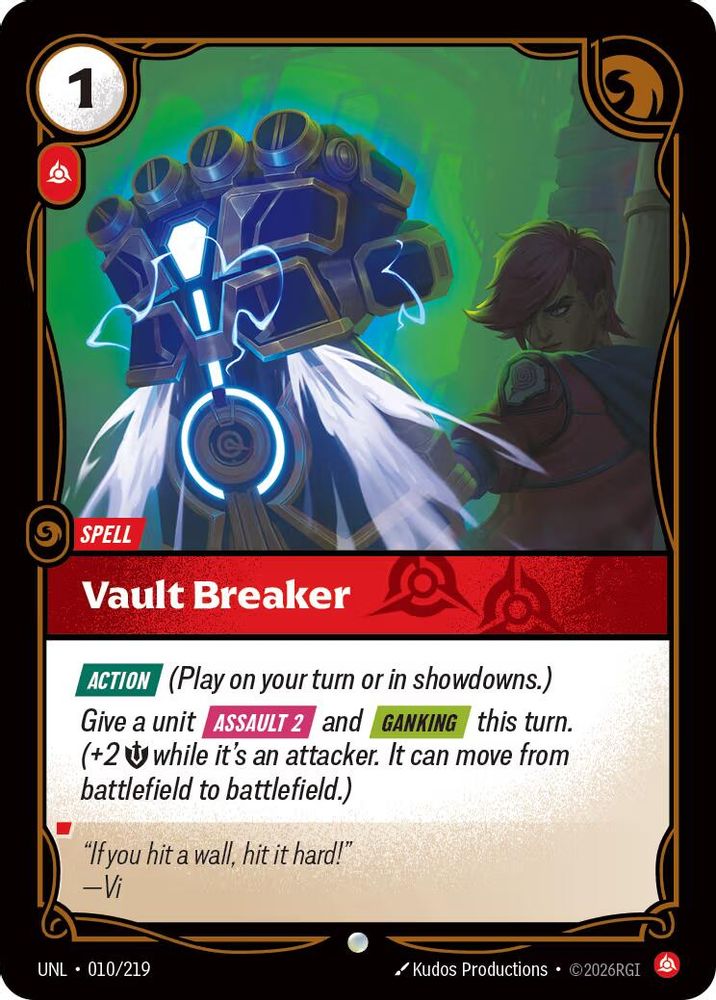 Vault Breaker (010/219) - [Unleashed ] (Riftbound TCG)