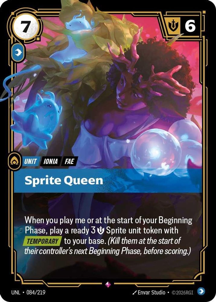Sprite Queen (084/219) - [Unleashed Foil] (Riftbound TCG)