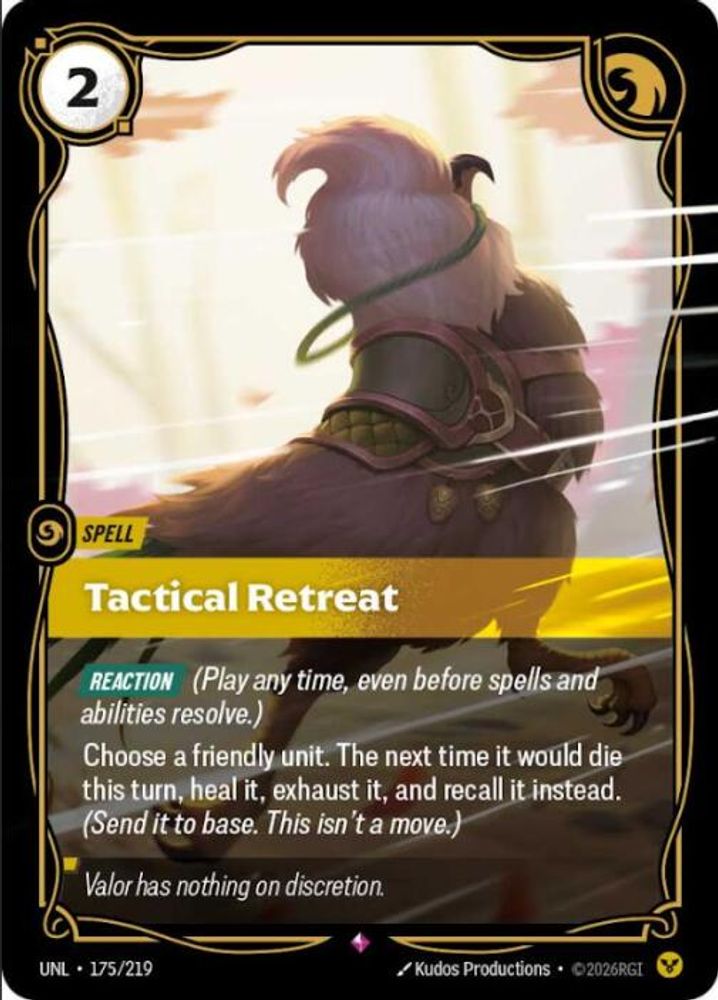 Tactical Retreat (175/219) - [Unleashed Foil] (Riftbound TCG)