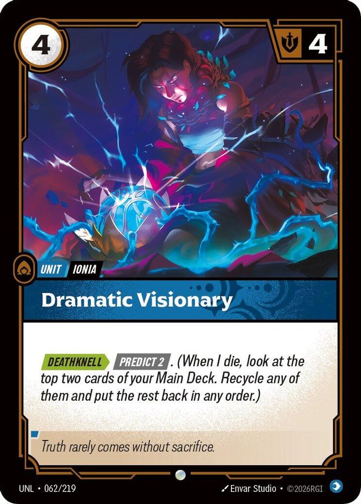Dramatic Visionary (062/219) - [Unleashed Foil] (Riftbound TCG)