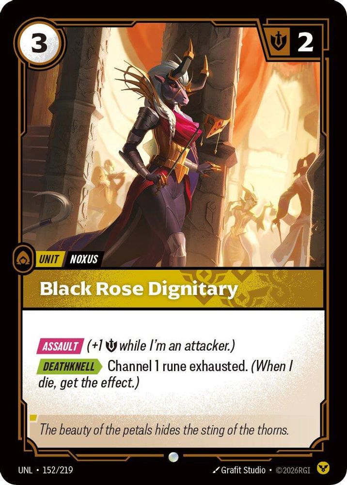 Black Rose Dignitary (152/219) - [Unleashed ] (Riftbound TCG)