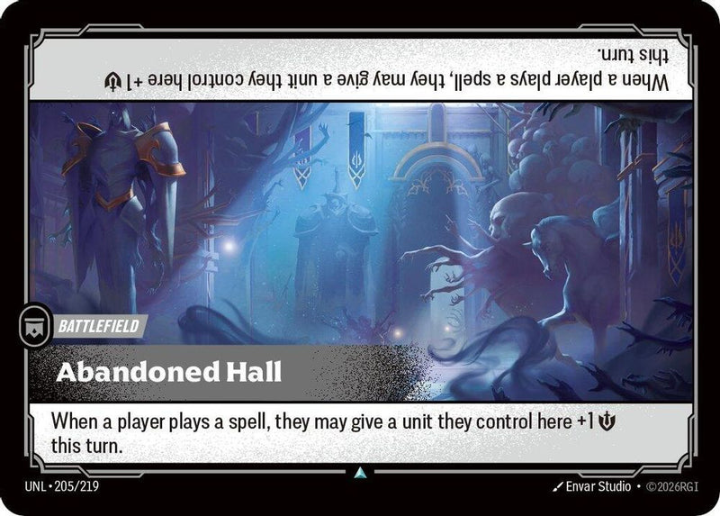 Abandoned Hall (205/219) - [Unleashed Foil] (Riftbound TCG)