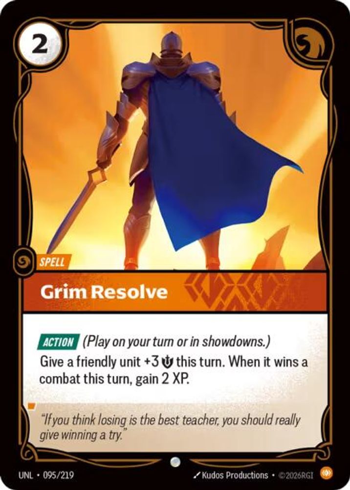 Grim Resolve (095/219) - [Unleashed ] (Riftbound TCG)