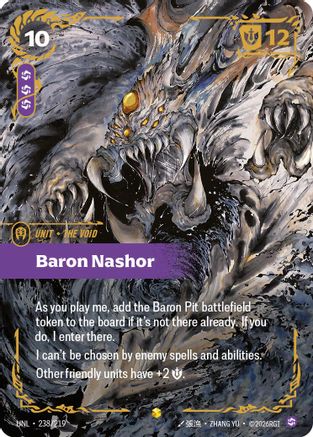 Baron Nashor (Ultimate) (238/219) - Unleashed Foil (Riftbound TCG)