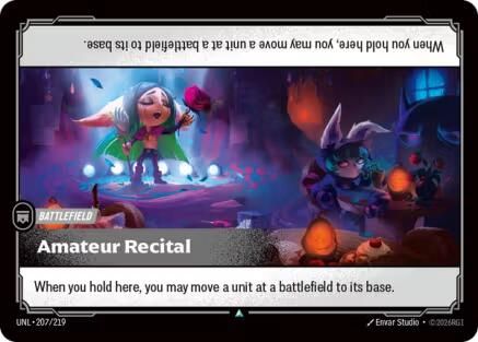 Amateur Recital (207/219) - Unleashed  (Riftbound TCG)