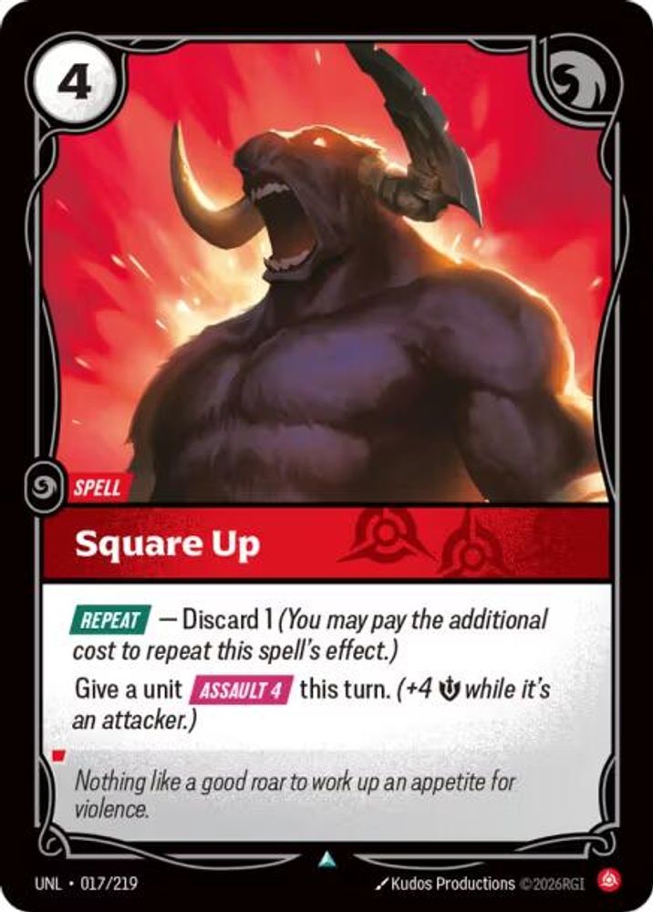 Square Up (017/219) - [Unleashed Foil] (Riftbound TCG)