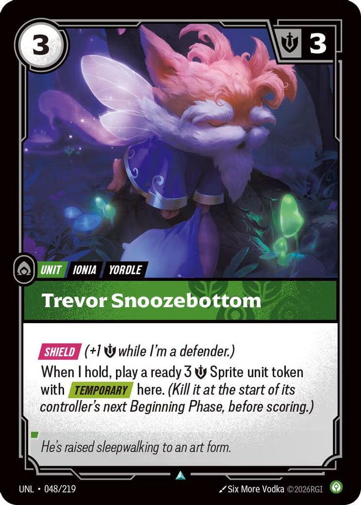 Trevor Snoozebottom (048/219) - [Unleashed ] (Riftbound TCG)