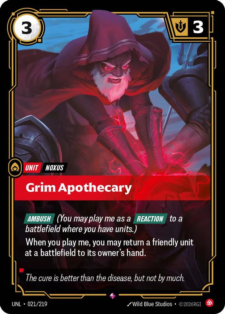 Grim Apothecary (021/219) - [Unleashed Foil] (Riftbound TCG)