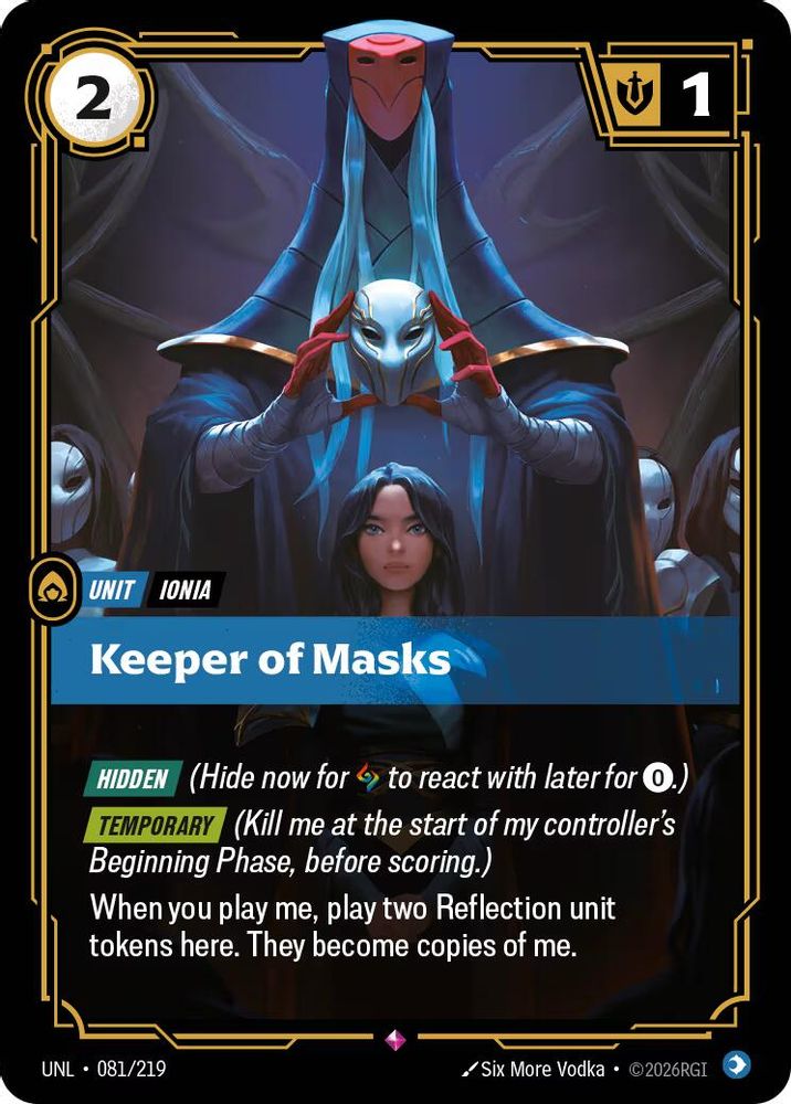 Keeper of Masks (081/219) - [Unleashed Foil] (Riftbound TCG)