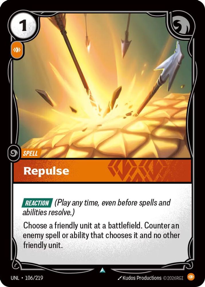Repulse (106/219) - [Unleashed Foil] (Riftbound TCG)