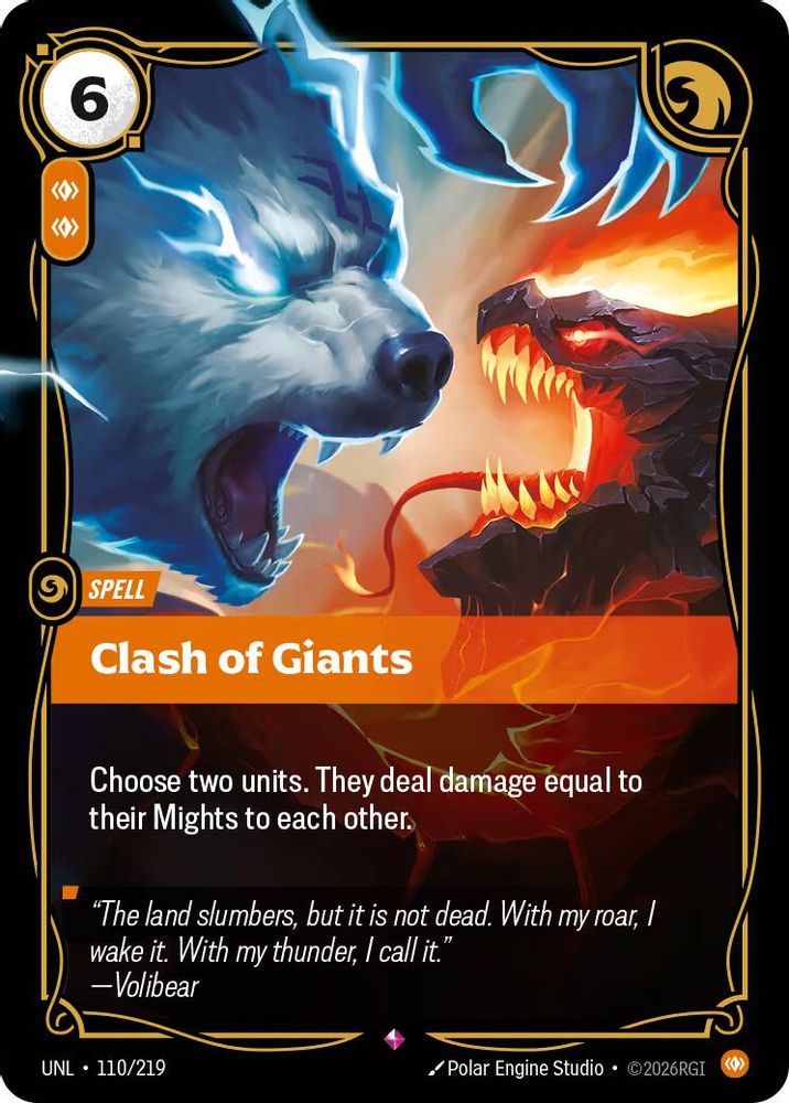 Clash of Giants (110/219) - [Unleashed Foil] (Riftbound TCG)