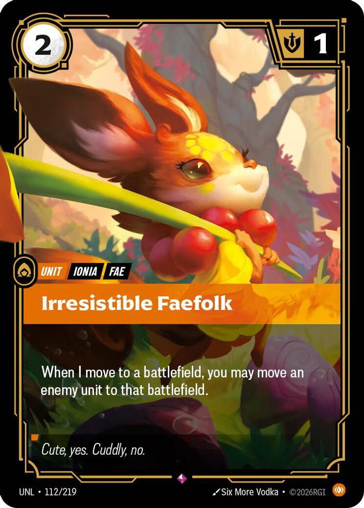 Irresistible Faefolk (112/219) - [Unleashed Foil] (Riftbound TCG)