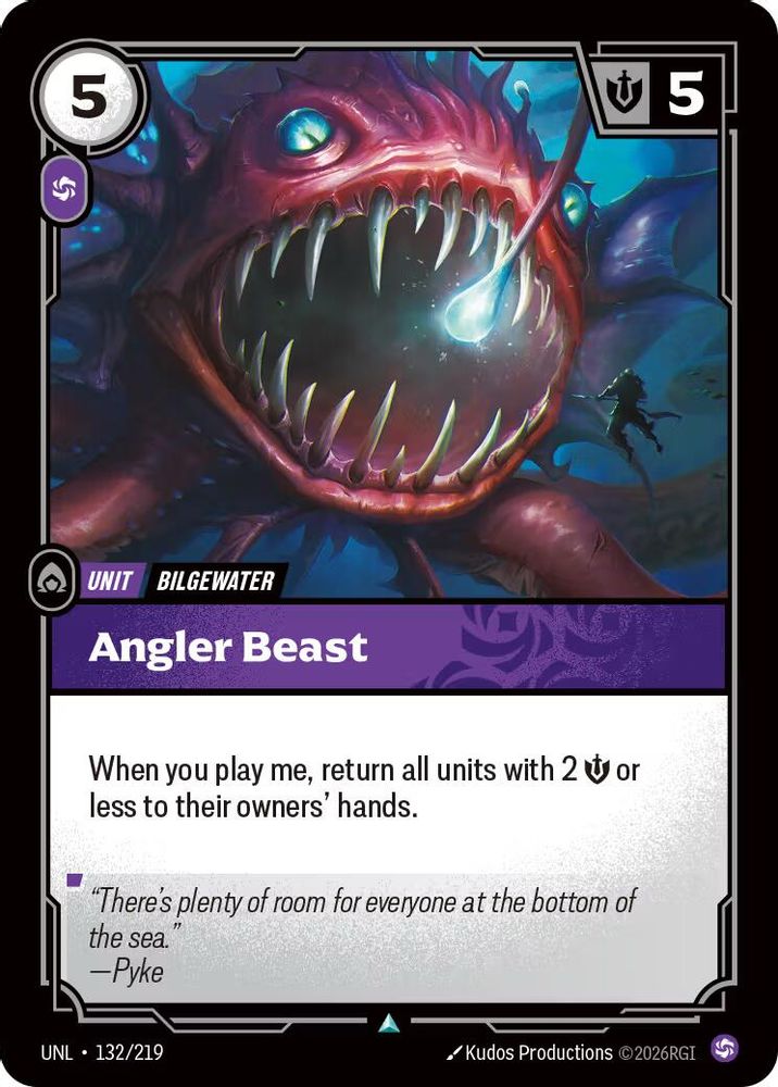 Angler Beast (132/219) - [Unleashed Foil] (Riftbound TCG)