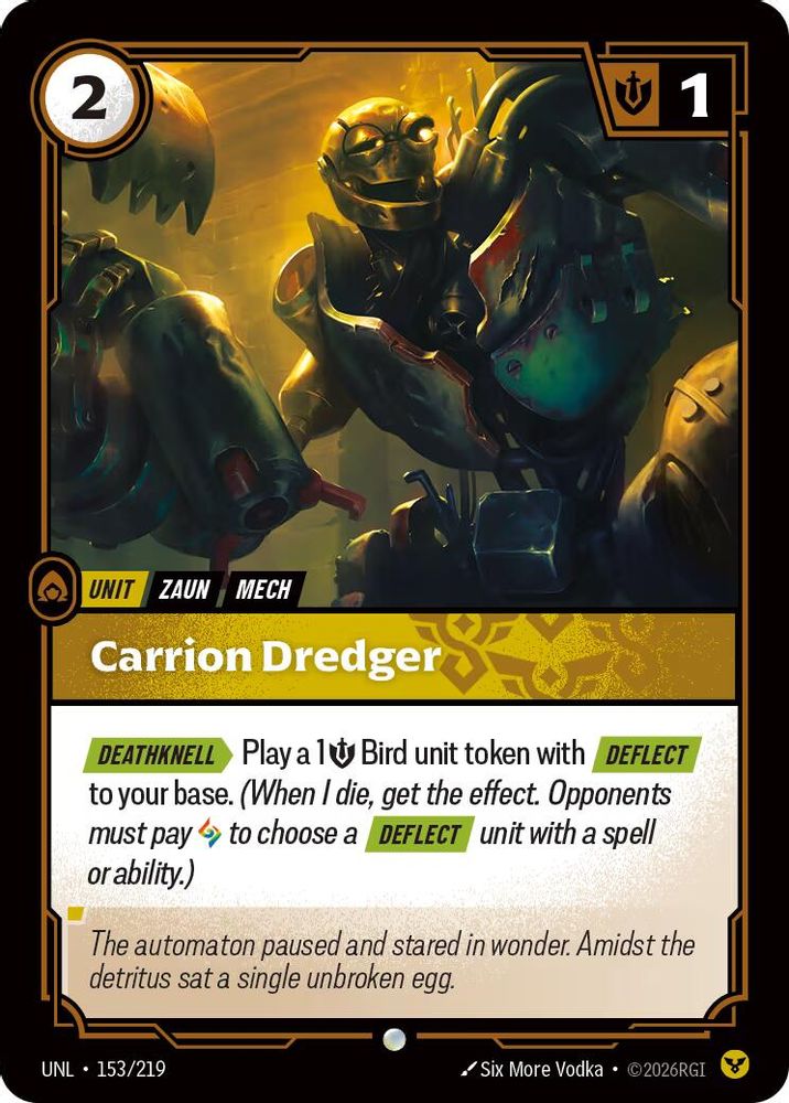 Carrion Dredger (153/219) - [Unleashed ] (Riftbound TCG)