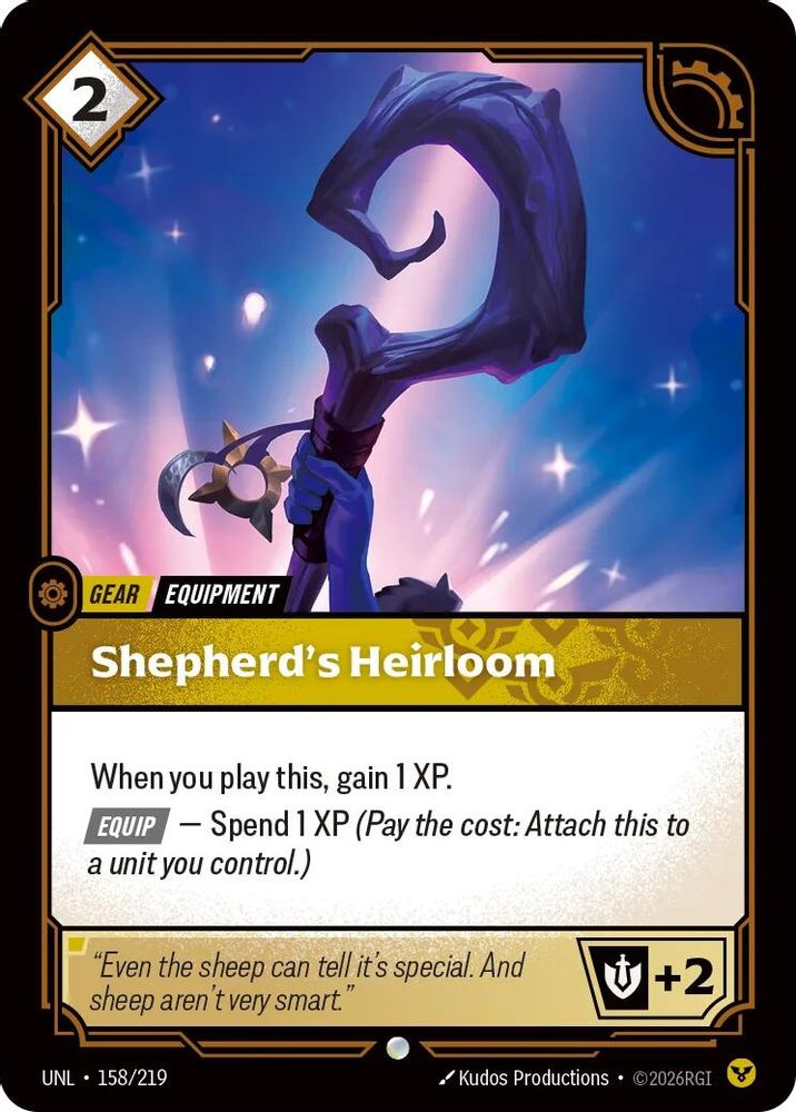 Shepherd's Heirloom (158/219) - [Unleashed Foil] (Riftbound TCG)