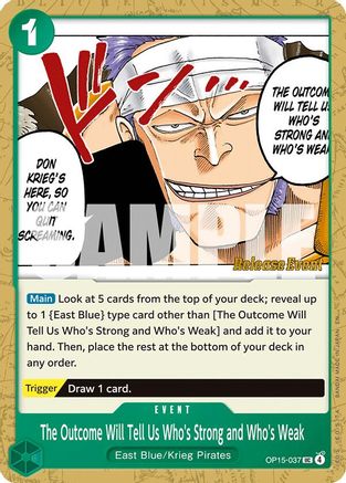 The Outcome Will Tell Us Who's Strong and Who's Weak [Adventure on Kami's Island Release Event]