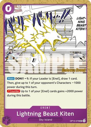 Lightning Beast Kiten [Adventure on Kami's Island Release Event]