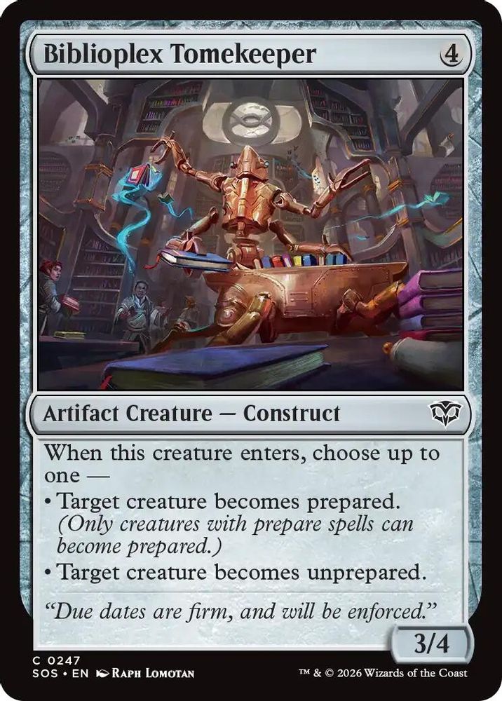Biblioplex Tomekeeper [Secrets of Strixhaven]