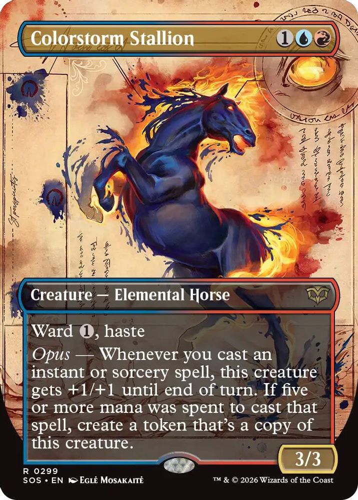 Colorstorm Stallion (Borderless) [Secrets of Strixhaven]