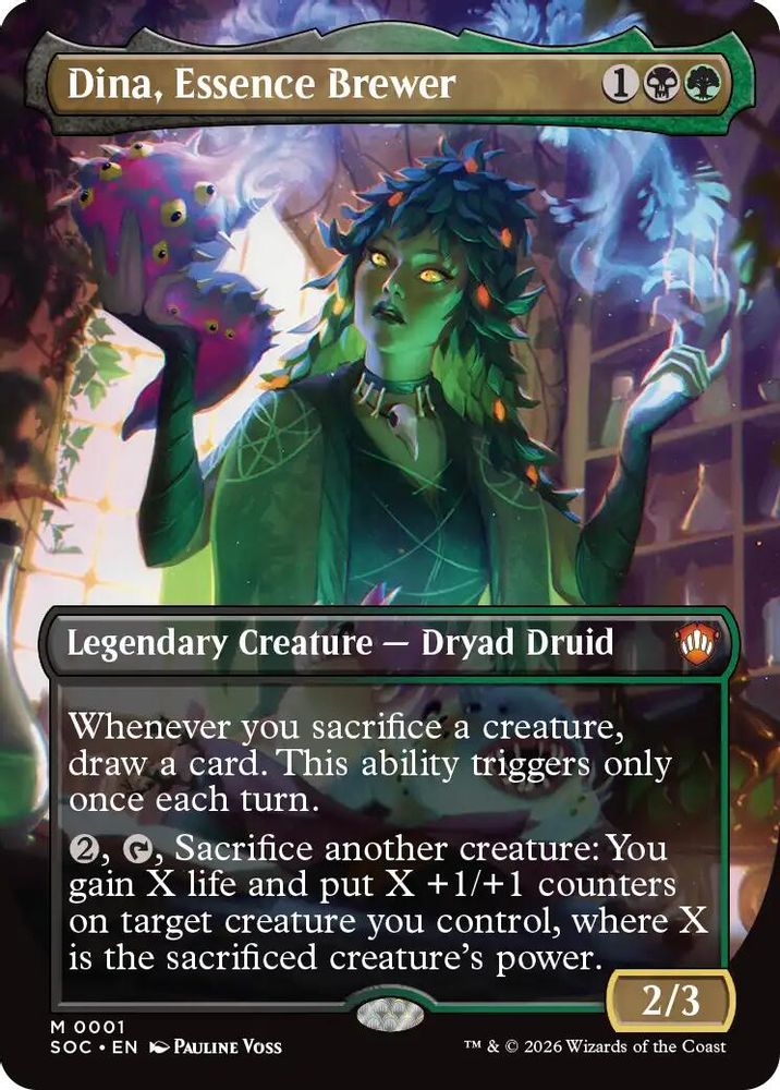 Dina, Essence Brewer (Borderless) [Secrets of Strixhaven Commander]