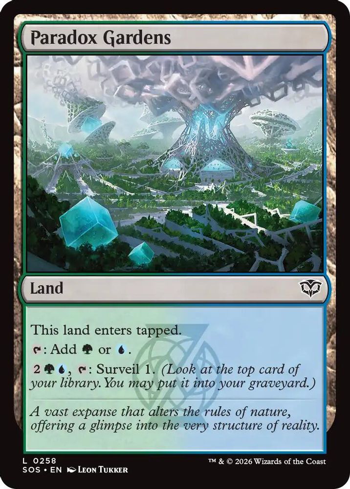 Paradox Gardens (SOS-258) - Secrets of Strixhaven Foil