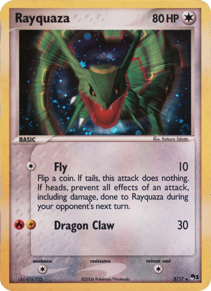 Rayquaza (2006) 003/017 - Holofoil Blister Exclusives - Rare