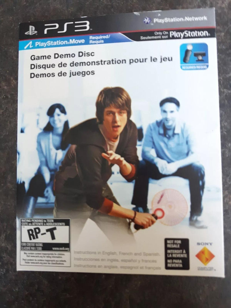 Playstation Move Game Demo Disc