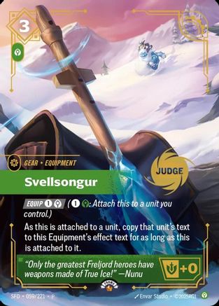 Svellsongur (059/221) - Riftbound Judge Promotional Cards Foil (Riftbound TCG)