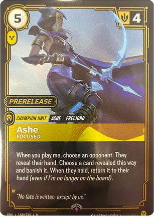 Ashe - Focused (169/219) - Riftbound Organized Play Promotional Cards Foil (Riftbound TCG)