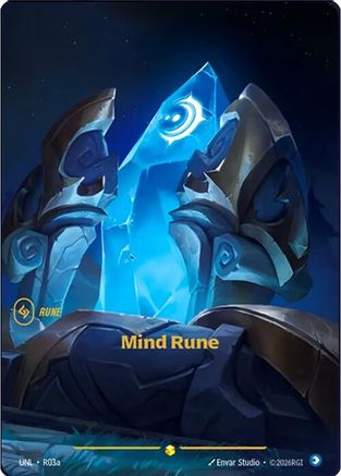 Mind Rune (Alternate Art) (R03a) - Unleashed Foil (Riftbound TCG)