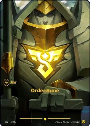Order Rune (Alternate Art) (R06a) - Unleashed Foil (Riftbound TCG)