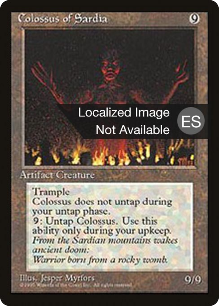 Colossus of Sardia [Fourth Edition (Foreign Black Border)]
