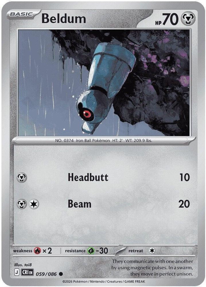 Beldum 059  ME04 Chaos Rising - Common