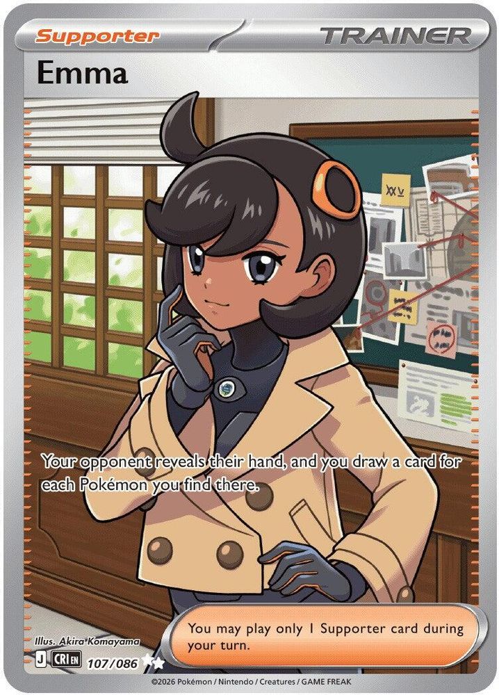 Emma 107/086  - Holofoil ME04 Chaos Rising - Ultra Rare