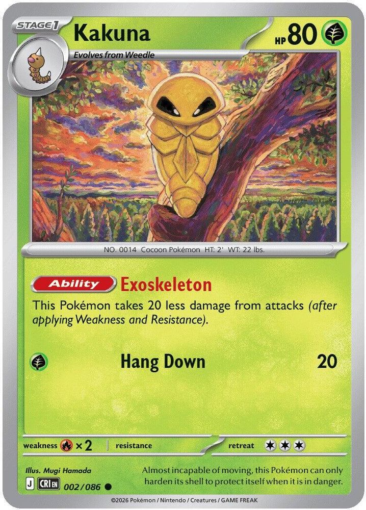 Kakuna 002  ME04 Chaos Rising - Common