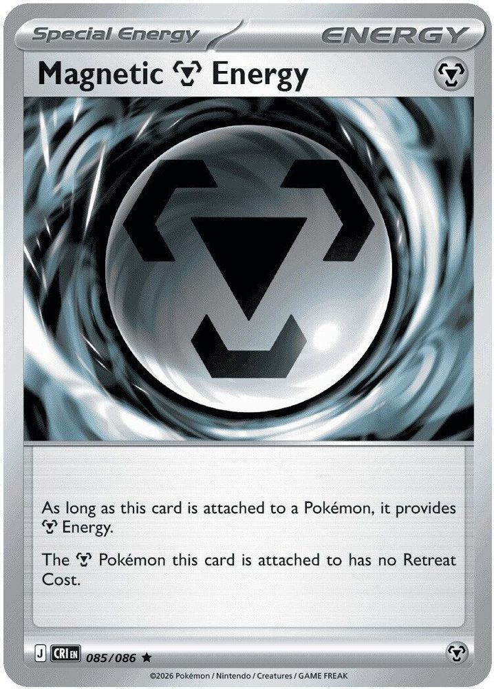 Magnetic Metal Energy 085  - Reverse Holofoil ME04 Chaos Rising - Rare