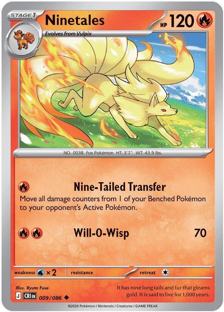 Ninetales 009  ME04 Chaos Rising - Uncommon