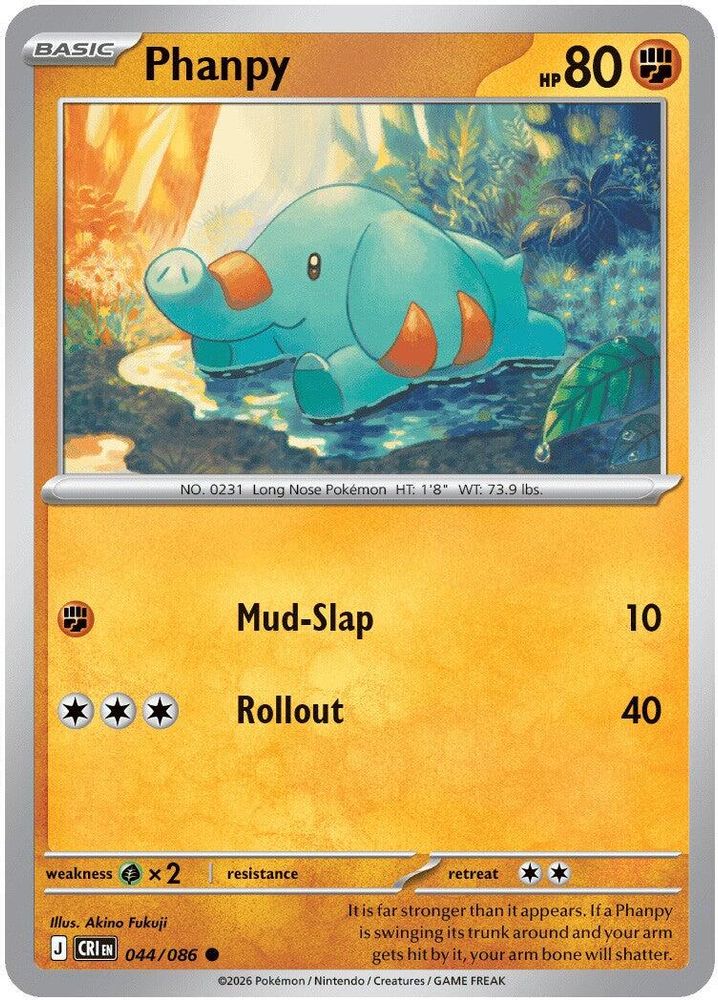 Phanpy 044  ME04 Chaos Rising - Common