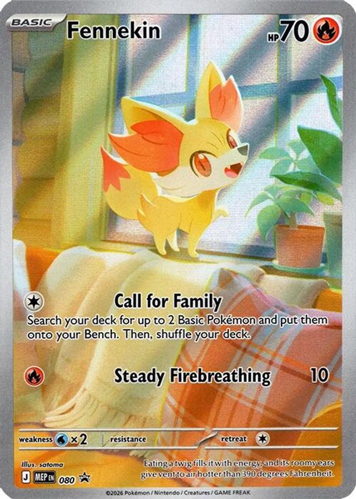 Fennekin 080  - Holofoil ME Mega Evolution Promo - Promo