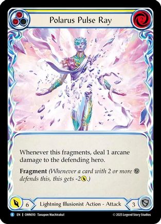 Polarus Pulse Ray (Yellow) (OMN010) - Omens of the Third Age Rainbow Foil