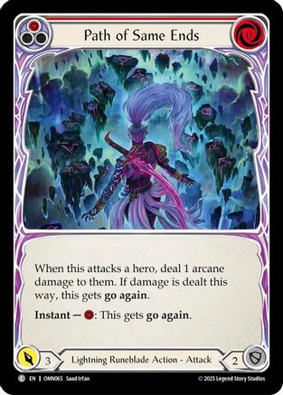 Path of Same Ends (Red) (OMN065) - Omens of the Third Age Rainbow Foil