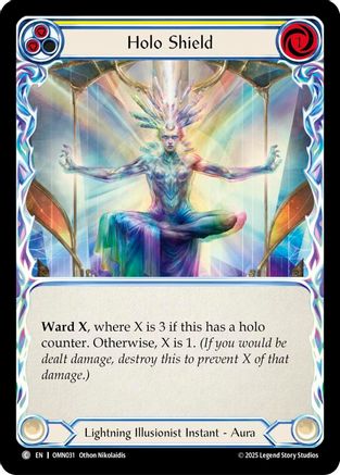 Holo Shield (Yellow) (OMN031) - Omens of the Third Age Rainbow Foil
