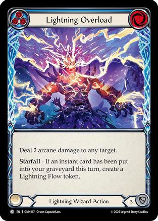 Lightning Overload (Blue) (OMN117) - Omens of the Third Age