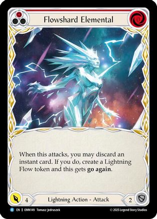 Flowshard Elemental (Red) (OMN149) - Omens of the Third Age Rainbow Foil