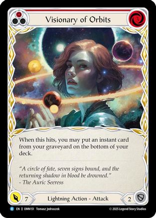 Visionary Of Orbits (Red) (OMN151) - Omens of the Third Age Rainbow Foil