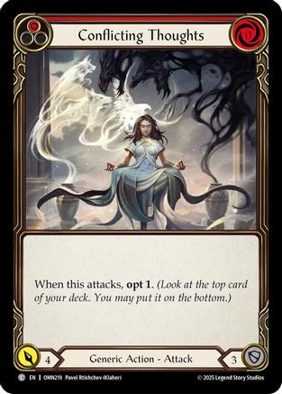 Conflicting Thoughts (Red) (OMN219) - Omens of the Third Age