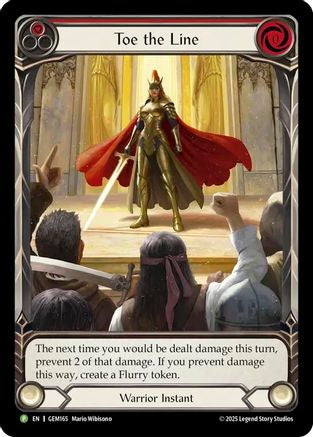 Toe the Line (Red) (GEM165) - Gem Pack 5