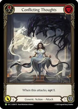 Conflicting Thoughts (Red) (GEM175) - Gem Pack 5 Rainbow Foil